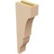 Ekena Millwork 3"W x 6"D x 18"H Thin Asheboro Rough Cedar Woodgrain TimberThane Corbel, Primed Tan CORUR03X06X18ASHRCPR - alternate 3